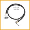 Partuto 100cm Car Tire Inflator Extension Hose Adapter Black Copper
