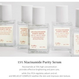 Dr.Althea 15% Niacinamide Purity Serum - 15% Niacinamide included, Overall skintone and texture improvement, Pore care, Serum control with Zinc. Vegan formula, Korean skincare