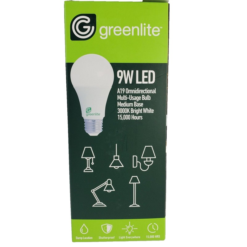 Greenlite Case of Greenlite LED 96 9W 60W Equivalent Light