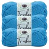 (3 Pack) Lion Brand Yarn Truboo Yarn, Aqua