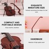1 Set Mini Violin Model - World's Smallest Plastic Violin