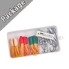 35PCS Tube Bait Crappie Lures Tube Jigs Heads Kit Tube