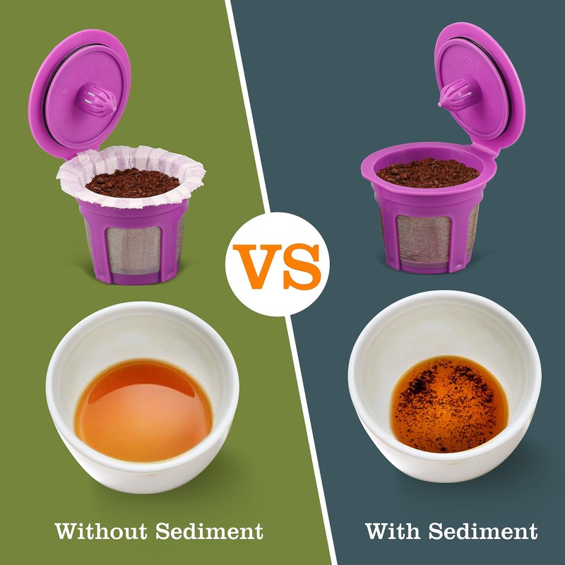 Irmidi 4 Pack Reusable K Cup Coffee Pods with100 Count