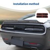 PDKLIN for Challenger Tail Lights Covers Trim Smoked Black for