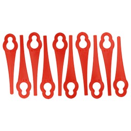vhbw 10 x Replacement Blades Compatible with Einhell RG-CT 18/1 Li, GE-CT 18 Li Grass Trimmer - Replacement Blade Red, Nylon/Plastic