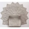 Servilletas de cóctel de lino natural, 1 docena de 6