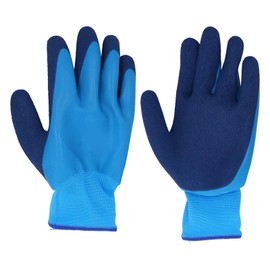 Electrical Insulated Gloves, 400V Voltage Non Slip Gloves, Nylon Fabric Safety Protective Work Gloves with Rubber Palm, for Lineworker Electricians