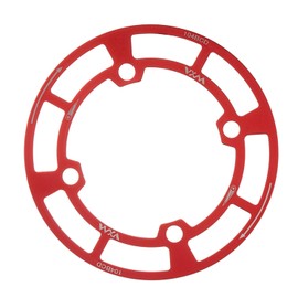 YBEKI Aluminum Chainring Guard 104 BCD 32-42T Mountain Bike Crankset Protector - CNC Machined Chainring Protector Compatible with Shimano/SRAM Cranksets (Red, for 32T 34T 36T)