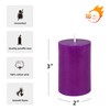 Jeco “2” Diameter by 3” Purple Pillar Candle,CPZ-2310