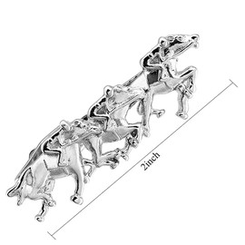 HAWSON Race Day 2 inch Tie Clip for Men-Novelty Sport Necktie Bar Clip,Tie Pin,Special Interesting Gift for Men