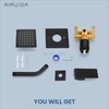 Airuida Shower Faucet Set Bathroom Rain Shower System SUS304 Stainless