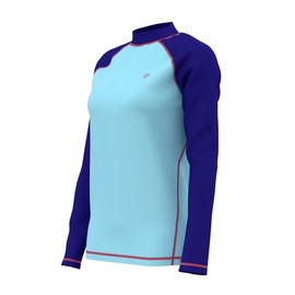 HDTIYUYP UV Shirt Women Girls - Water Swimming T-Shirt Rash Guard Women Swimming Shirt Surf Shirt Quick-Drying Beach Shirt Wet Top, lightblue