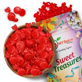 NY Spice Shop Cinnamon Sugar Free Candy - 1 Pound Cinnamon Discs Hard Candy - Sugar Free Hard Candy - Cinnamon Hard Candy - Cinnamon Candy Sugar Free - Red Hots Cinnamon Candy - Cinnamon Candy Disks