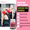 Creatine Monohydrate for Women, Creatine Supplement 3000mg, with Hydrolyzed Collagen,