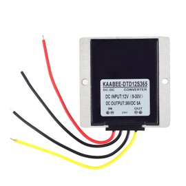 24V 12V to 36V Step Up Converter DC-DC Regulator Boost Power Supply Input(9V-30V) Waterproof Module Transformer for GolfCart Motor Car Truck Vehicle Boat Solar E-Bike (5A-180W)