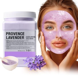 ELVENSTARS Collagen Jelly Mask – Jelly Mask for Facials & Vajacial, Mascarilla Hidroplástica Facial,Esthetician Supplies for All Skin Types (Lavender)