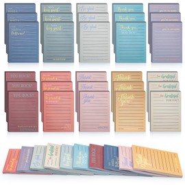 30Pcs Employee Appreciation Sticky Notes Thank You Gifts Bulk Note Pads Inspirational Sticky Notes with Lines for Teacher Nurse Coworkers Office Volunteer Employee