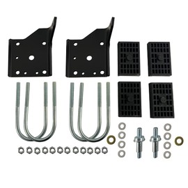 IBESTWOLF Multi Leaf Spring Shock Plate Kit with Studs for 1968 1969 1970 1971 1972 Chevy Nova Camaro Firebird Lower Bracket Pad U-Bolt Nuts Stud