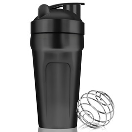 ROCKY&CHAO Shaker Proteinshake 900ml (mit Schnappdeckel |Schwarz)