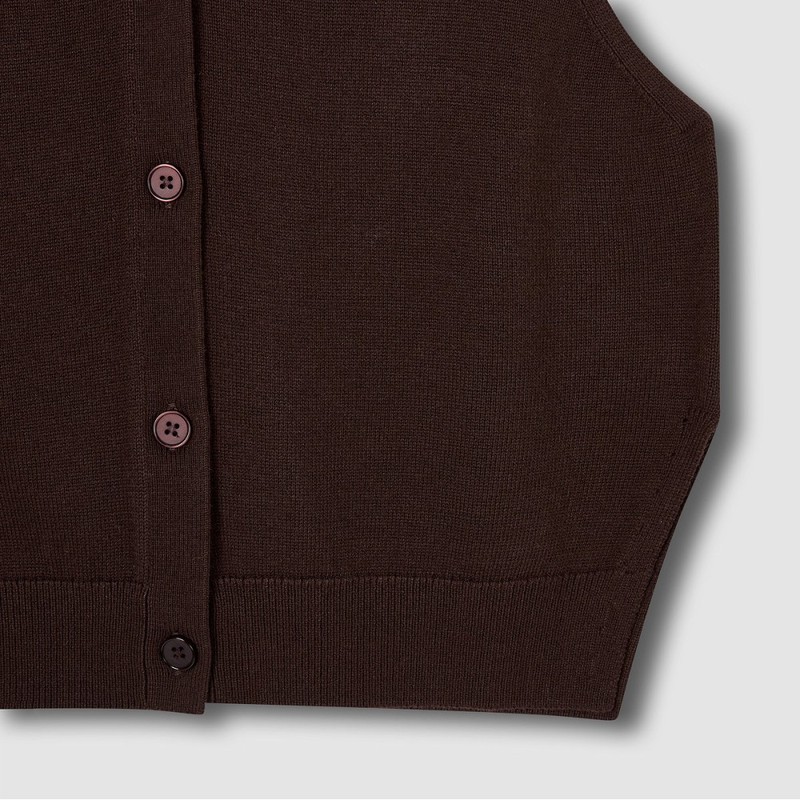JAJU [JAJU/자주] 여 V넥 베스트_브라운 [JAJU] Women's V-Neck Vest_Brown