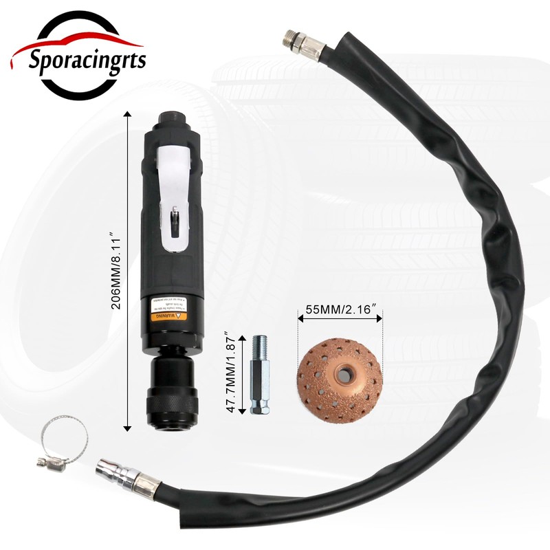Sporacingrts Tire Repair Set Includes 2500rpm Low Speed Air Tire
