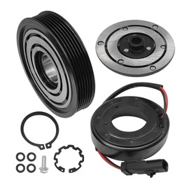 Saihisday 55037466AE A/C Compressor Clutch Kit with Pulley Bearing Electromagnetic Coil and Plate, Replacement for Dodge Dakota Ram 02-03, Replaces 55037466AE 55037466