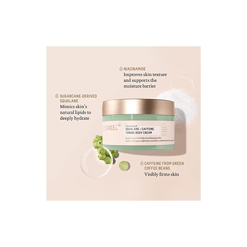 BIOSSANCE Squalane + Caffeine Toning Body Cream - 200ml