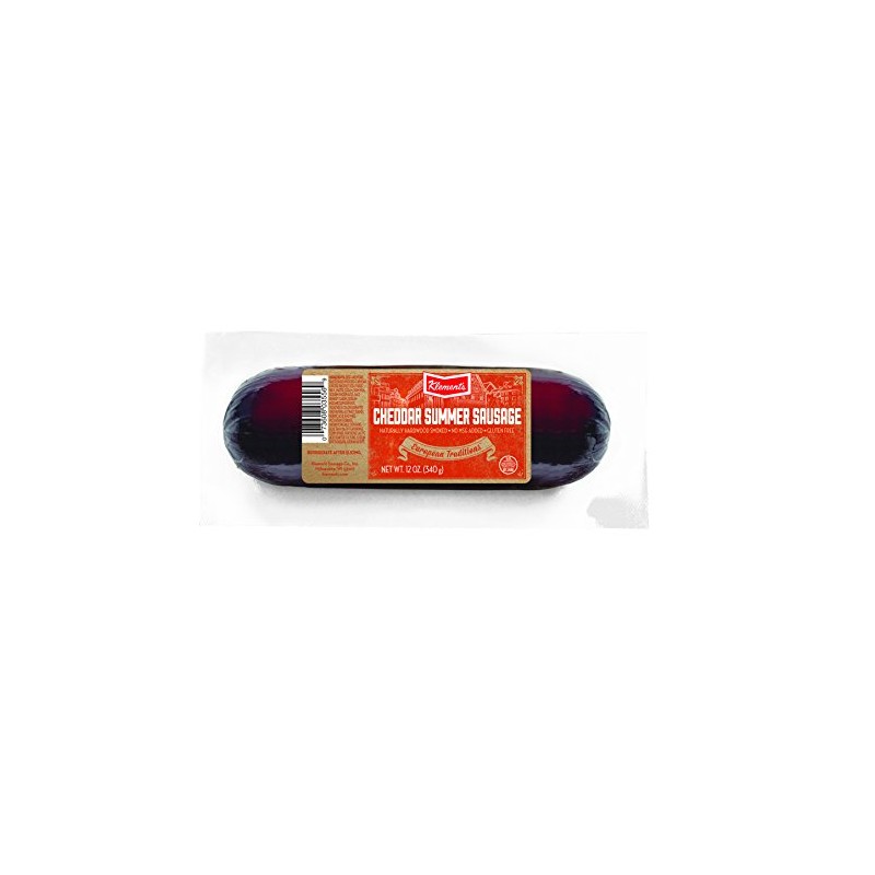 Klement's Cheddar Summer Sausage, 12 Ounce