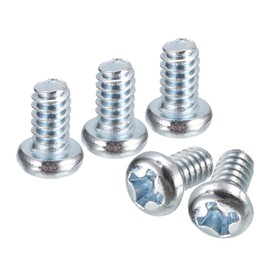 uxcell #6-32x1/4 Pan Head Phillips Machine Screws, 50pcs Zinc Plated Carbon Steel Cross Head Screws Fully Threaded Bolts