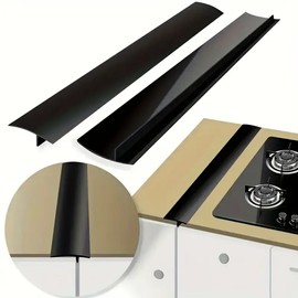 stove gap covers,stove counter gap cover,stove guard,stove guard stove top protector (21in, Black)