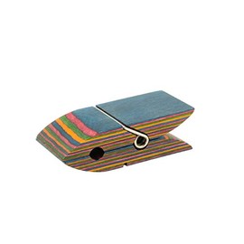 Island Bamboo 725897 Pakka Wood Bag Clips Set of 2 (Rainbow) Kitchen Essentials, 3.5" L x 1.5" W x 1" H