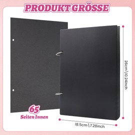 1 Piece Black DIY Photo Album, Coil Design Photo Album, Black Pages Scrapbook Photo Album Set, DIY Small Photo Album Gift Kit, Photo Album for DIY Wedding Birthday Family