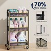YASONIC 3 Tier Rolling Cart – Metal Utility Storage Cart