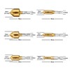 6-Piece HSS Countersink Drill Bit Set 90 Degree Chamfer Countersink