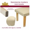 Tendencia Spa - Banco De Madera Para Camilla - Vinil