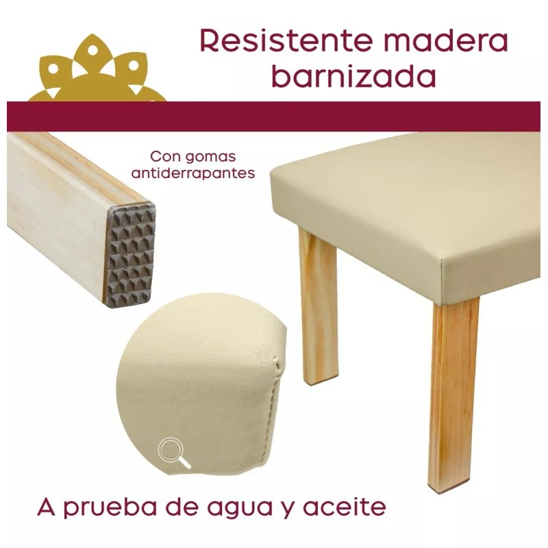 Tendencia Spa - Banco De Madera Para Camilla - Vinil