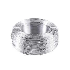 PandaHall 984 Feet Silver Aluminium Wire 0.8 mm / 20 Gauge Metal Craft Wire for DIY Manual Art Jewellery Making (Silver)