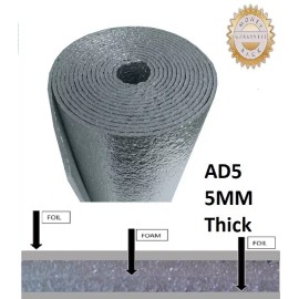 US Energy Products NASATech AD5 HVAC Duct Wrap Reflective insulation Foam core 24" X 10ft