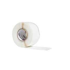 Self-Fusing Silicone Leak Sealing Wrap for Under Sink Drain Pipe - PVC White