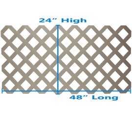 White Plastic Lattice Fence (48 In.) for Use with Fanta-Sea Pools | Single Pack