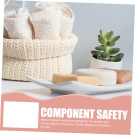 FOMIYES 2pcs Handmade Rose Lavender Essential Oil Soap Bar Gentle Wash Face Bath Soap