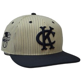 Kansas City Athletics Vintage Captain Pinstripe Woodside Hat Cap Men's Snapback White