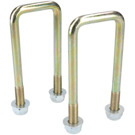 2 Pack M10 40mm x 110mm U-Bolt N-Bolt for Trailers with Nuts HIGH TENSILE