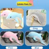 Tikwisdom Dolphin Stuffed Animal Plush Pillow, Super Soft Doll, Marine
