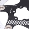 Disc Brake Rotor Black CNC Engraving Milling Anodized Marking Bike