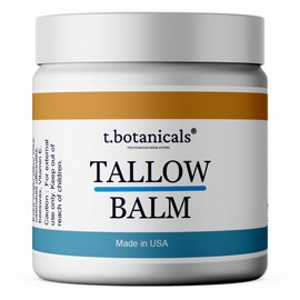 t.botanicals Grassfed Beef Tallow Balm Butter for Skin Organic Body Butter for Eczema Rosacea Baby Balm