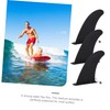 Kisangel Surfboard Fins Set 3pcs Clip-on Fins for Paddleboarding Water