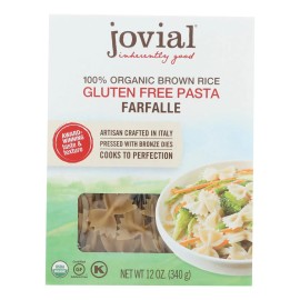 UD_Jovial Gluten-Free Brown Rice Macaroni Capellini Vermicelli Pasta 12 oz Per Bag Case of 12 Kosher Certified Dried Processed