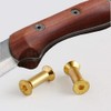 TEAMWILL 10PC Brass Knife Handle Pin Rivets Knife Fasteting Screws