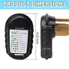 30A RV Circuit Analyzer Portable Power Tester Receptacle with LED